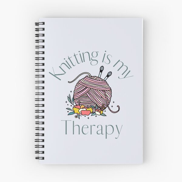 Item preview, Knitting is my therapy - light background designed and sold by aliveinmiddle.