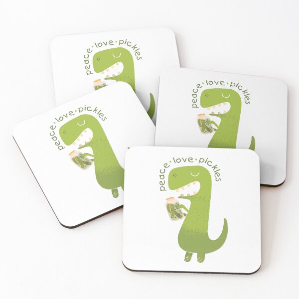Item preview, Peace Love Pickles Dino designed and sold by chillaxcats.