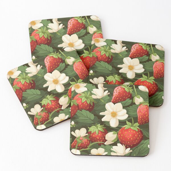Item preview, Sweet Bliss: Blossoming Strawberry Pattern designed and sold by Sleeygoy.