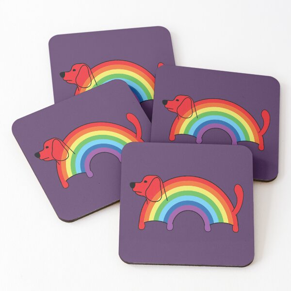 Item preview, Dachshund wiener cute rainbow arch dog  designed and sold by Donutlovers.