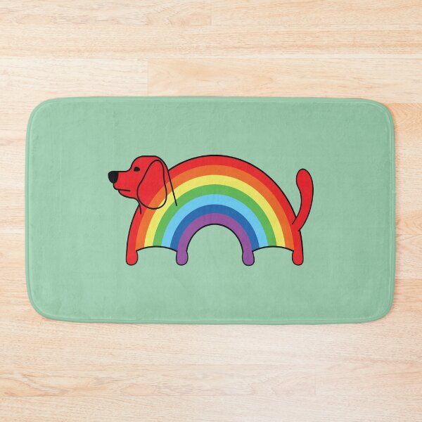 Item preview, Dachshund wiener cute rainbow arch dog  designed and sold by Donutlovers.
