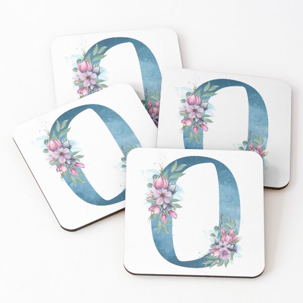 Item preview, Letter O Initial Or Monogram With Watercolor Flowers designed and sold by KreativniUm.