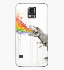 T-Rex Rainbow Puke Case/Skin for Samsung Galaxy