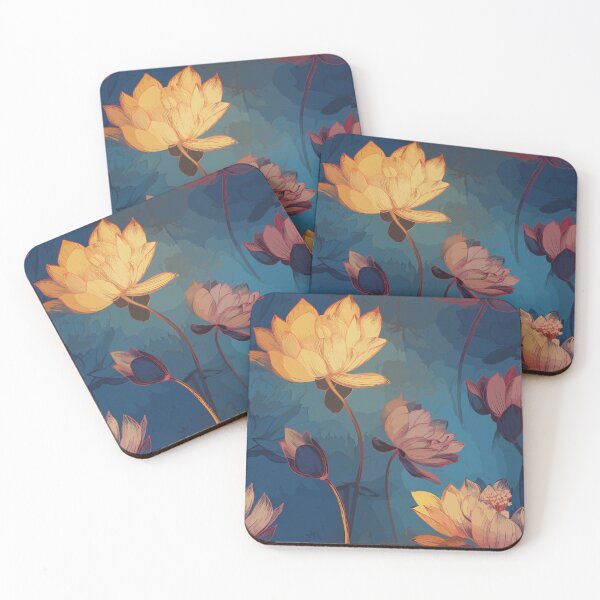 Artikelvorschau, Serenity Blooms: Water Lily Pattern entworfen und verkauft von Sleeygoy.