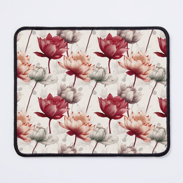 Item preview, Copy of Serenity Blooms: Red and white Water Lily Pattern designed and sold by Sleeygoy.