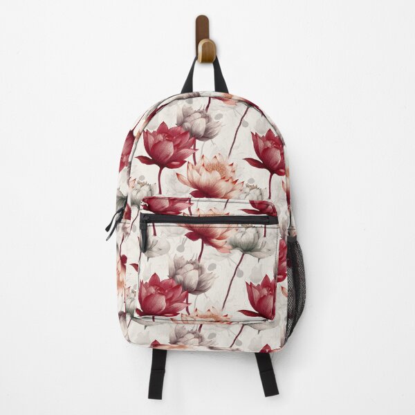 Item preview, Copy of Serenity Blooms: Red and white Water Lily Pattern designed and sold by Sleeygoy.