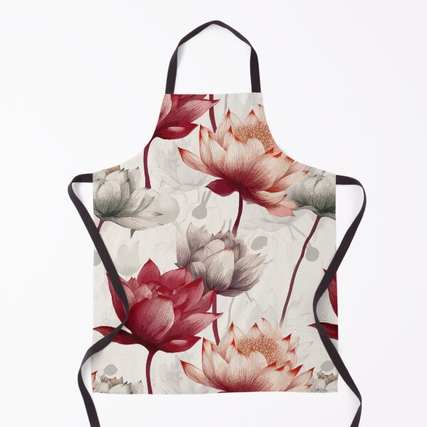 Item preview, Copy of Serenity Blooms: Red and white Water Lily Pattern designed and sold by Sleeygoy.