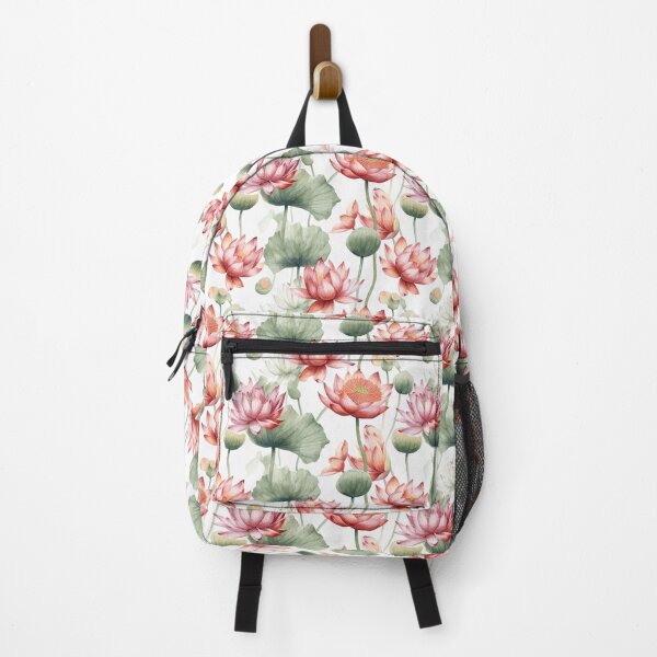 Item preview, Serenity Blooms: Red and white Water Lily Pattern designed and sold by Sleeygoy.