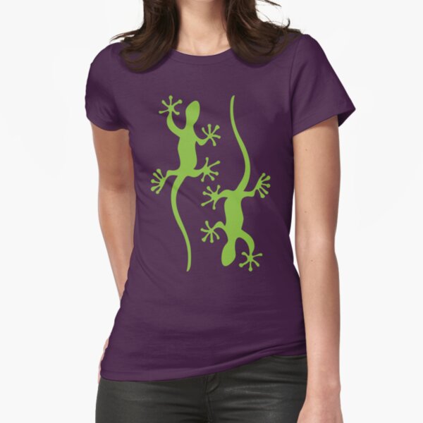 Two green geckos Tee Fitted T-Shirt