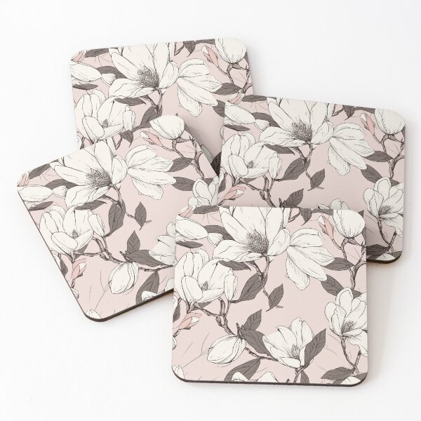 Item preview, Blooming Elegance: Magnolia Blossom Pattern designed and sold by Sleeygoy.