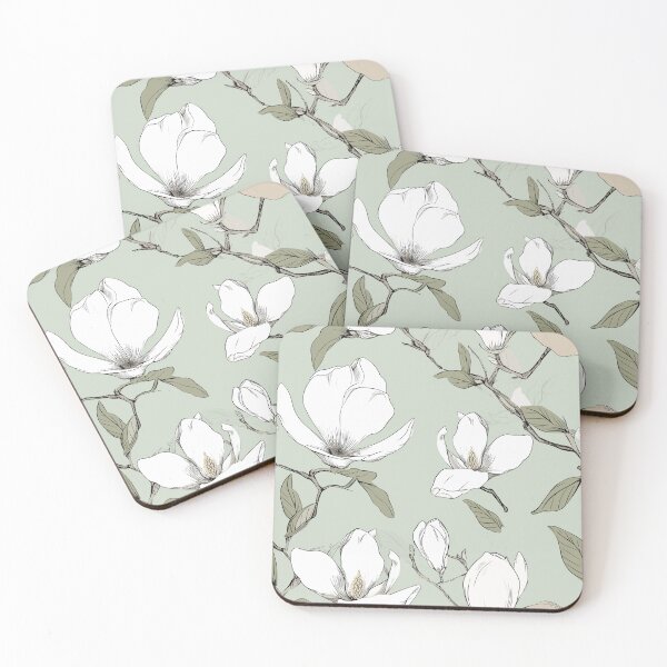 Item preview, Blooming Elegance: Magnolia Blossom Pattern designed and sold by Sleeygoy.