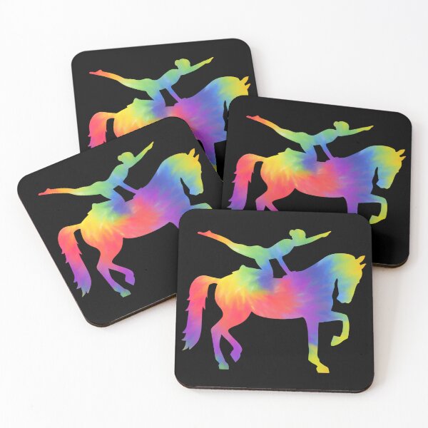Item preview, Tie Dye Girl Vaulting Riding Equestrian Horse Girl Horseback Women Gift designed and sold by JUSTBEELEGANT.