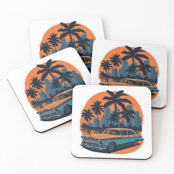 Item preview, Retro Miami Car designed and sold by Davidara.