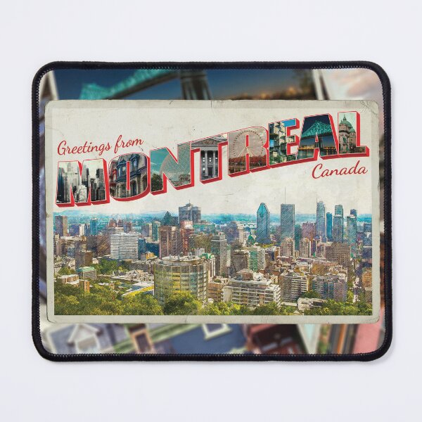Item preview, Greetings from Montreal in Canada Vintage style retro souvenir designed and sold by DeveloperProp0.