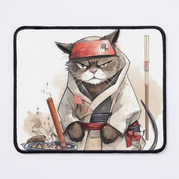 Item preview, Japanese Grizzled Cat designed and sold by SamuraiCats.