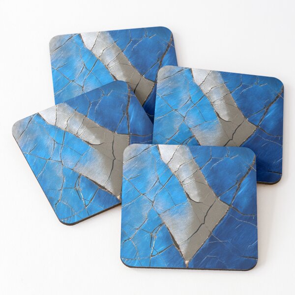 Item preview, Blue and gold structure painting on canvas designed and sold by Minpadesign.