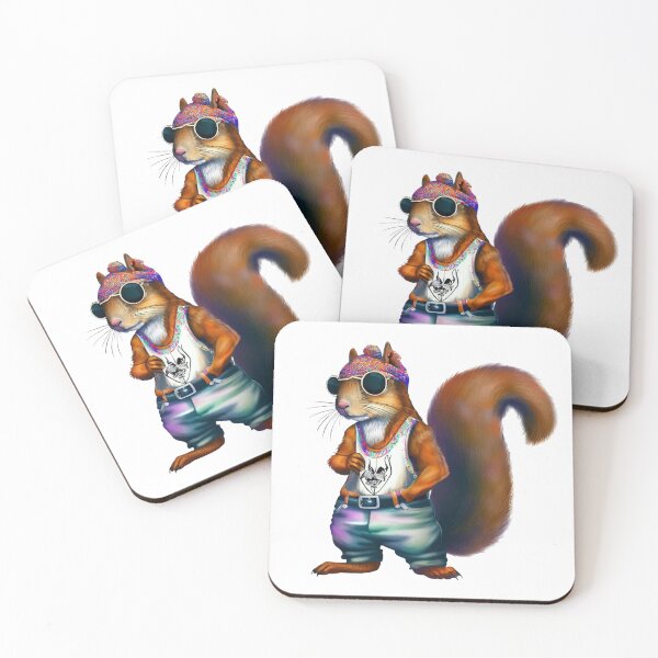 Item preview, Hipster Squirrel V2 designed and sold by HipsterAnimals.