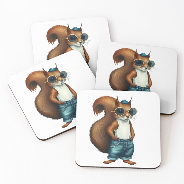 Item preview, Hipster Squirrel V3 designed and sold by HipsterAnimals.