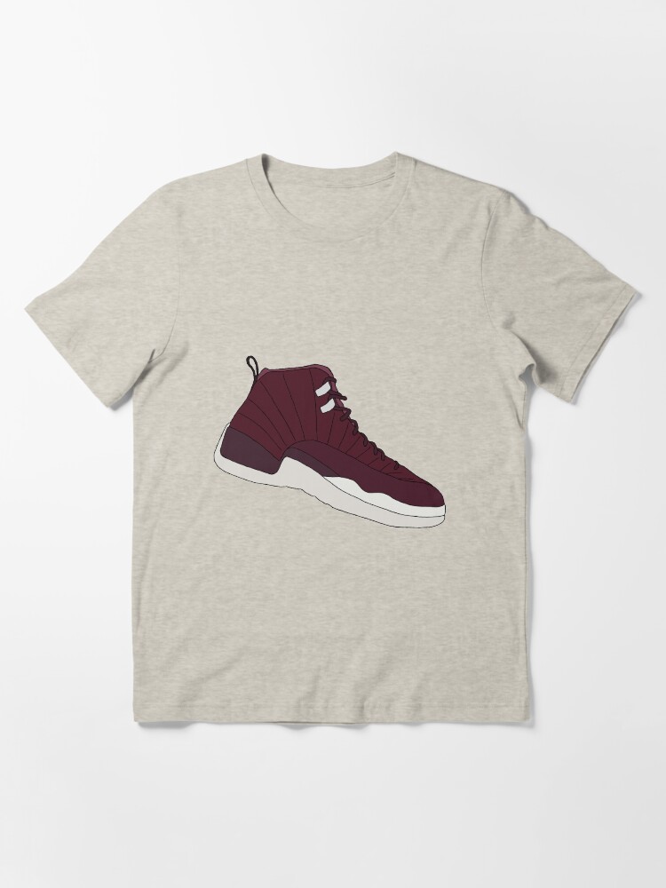 JORDAN 12 BORDEAUX Essential T Shirt for Sale by Dylan Rogers Redbubble