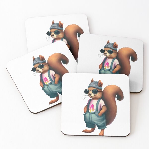 Item preview, Hipster Squirrel V5 designed and sold by HipsterAnimals.