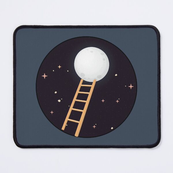 Item preview, Climbing to the moon with a ladder designed and sold by Donutlovers.
