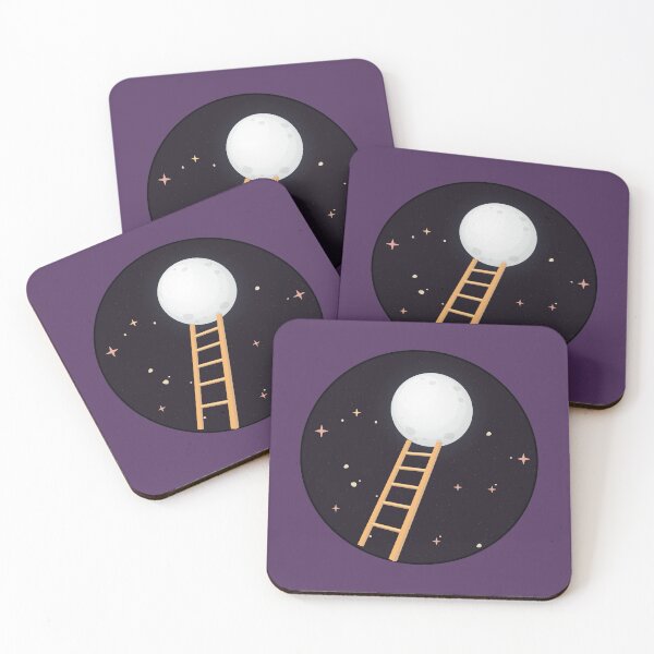 Artikelvorschau, Climbing to the moon with a ladder entworfen und verkauft von Donutlovers.