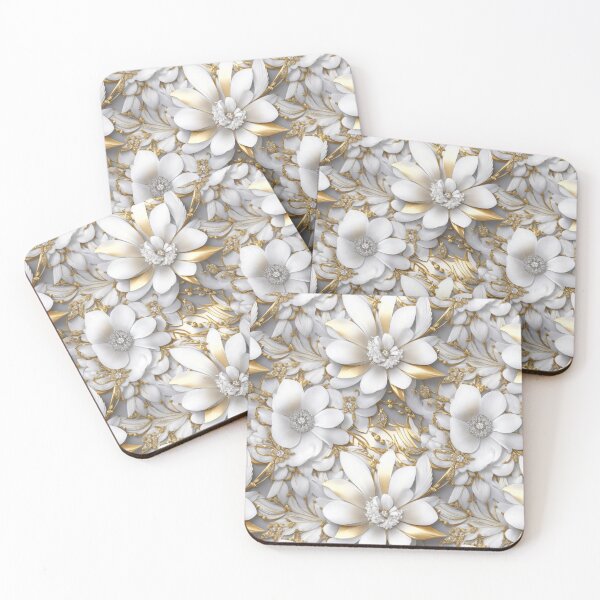 Item preview, "Glamourous floral splendor: Luxurious pattern in 4K" designed and sold by OasisOfGraphics.