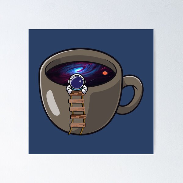 Item preview, Funny astronaut on coffee space cup  designed and sold by Donutlovers.