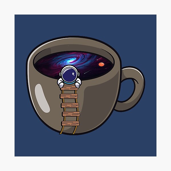 Item preview, Funny astronaut on coffee space cup  designed and sold by Donutlovers.