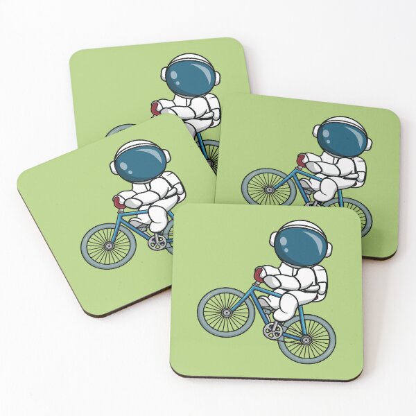 Item preview, Astronaut riding bicycle in space  designed and sold by Donutlovers.
