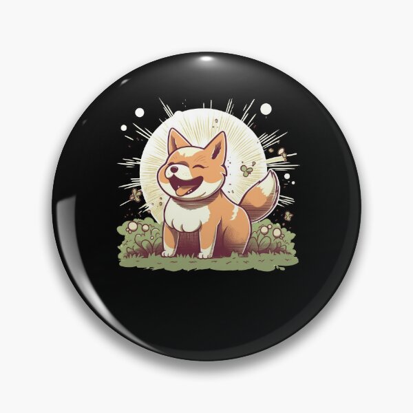 Item preview, Dog Shiba Inu good mood laughing with sun designed and sold by Naohiro.