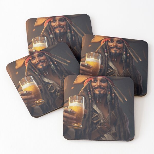 Item preview, Jack Sparrow drinking beer designed and sold by Ginjerel.