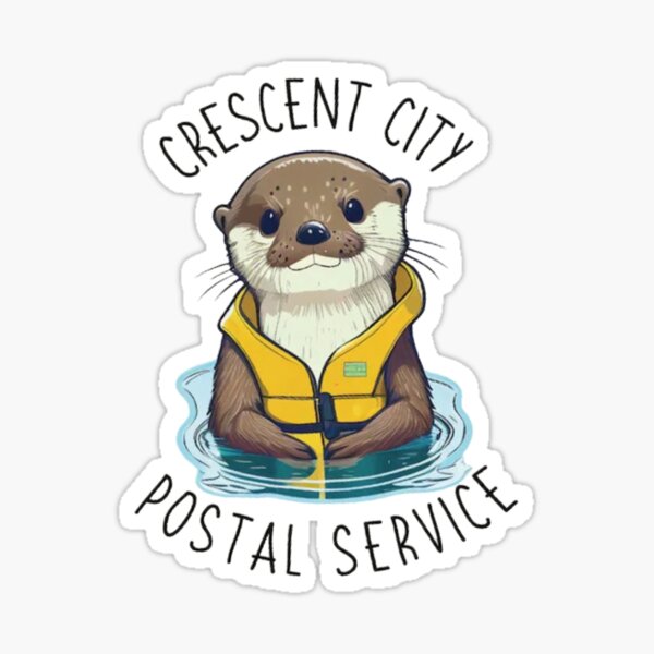 Crescent City Postal Service Otter Sticker