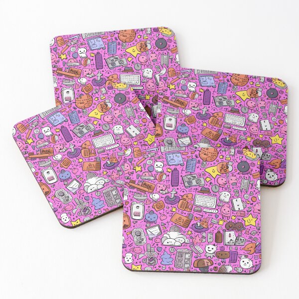 Item preview, Pink Math Pattern designed and sold by SweetMagicDream.