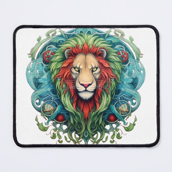 Aperçu de l'œuvre Multicolor Lion Surrounded by Lionesses créée et vendue par SweetMagicDream.