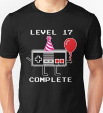 Level 17 Complete, 17th Birthday Gift Idea Unisex T-Shirt
