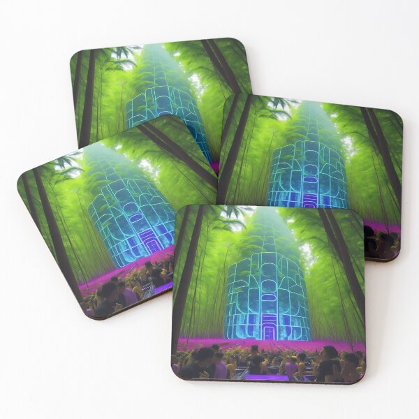 Item preview, CRYSTAL TEMPLE PSYCHEDELIC GATHERING designed and sold by Transelasticart.
