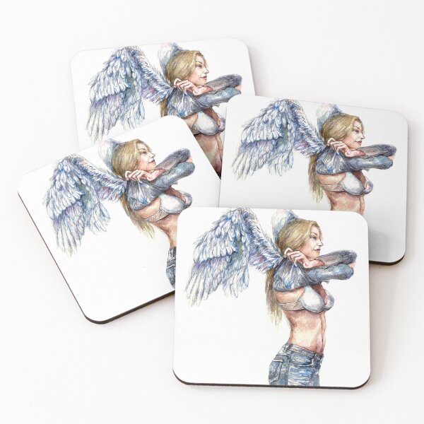 Item preview, The girl takes off her beautiful wings. designed and sold by Elena Reutova.