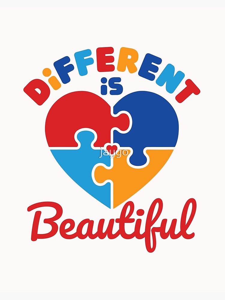 Different Is Beautiful Autism Awareness | Poster