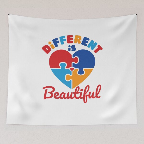 Item preview, Different Is Beautiful Autism Awareness designed and sold by jaygo.