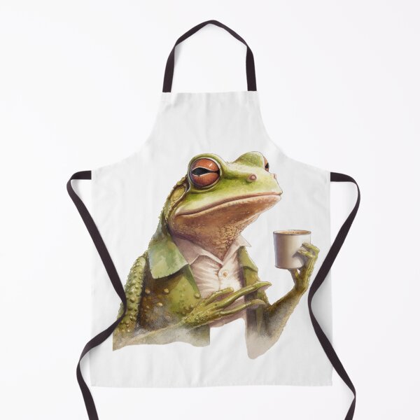 Item preview, Frog drinking coffee designed and sold by famtasma1.