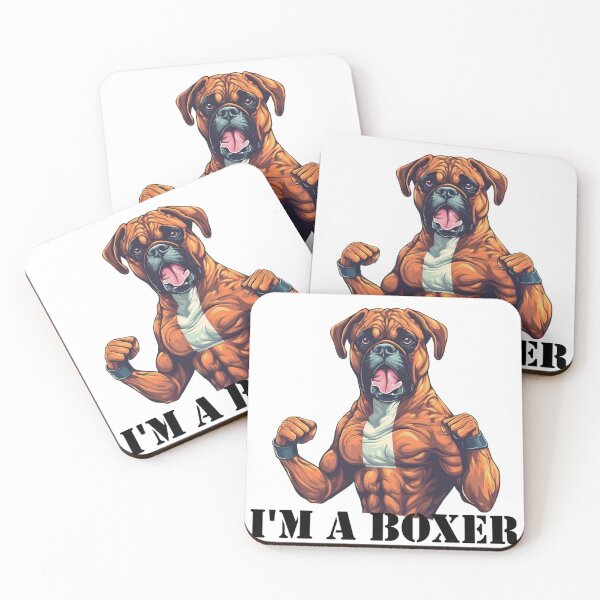 Item preview, Boxer Dog Boxing "I'm a Boxer" (black text) designed and sold by SADStyleDesigns.