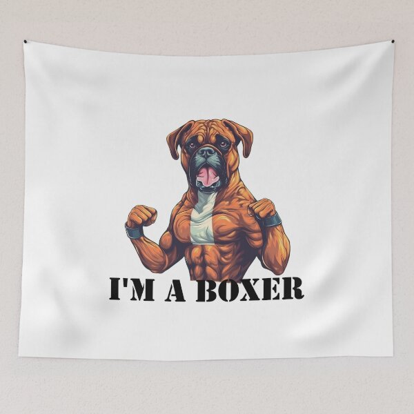 Item preview, Boxer Dog Boxing "I'm a Boxer" (black text) designed and sold by SADStyleDesigns.