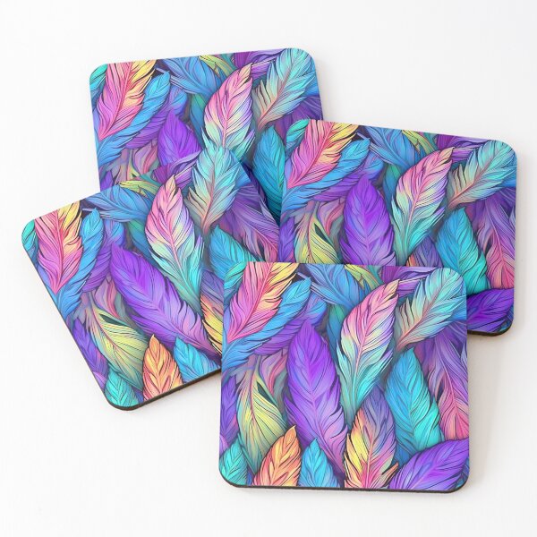 Item preview, Iridescent Feather Pattern designed and sold by ETconnections.
