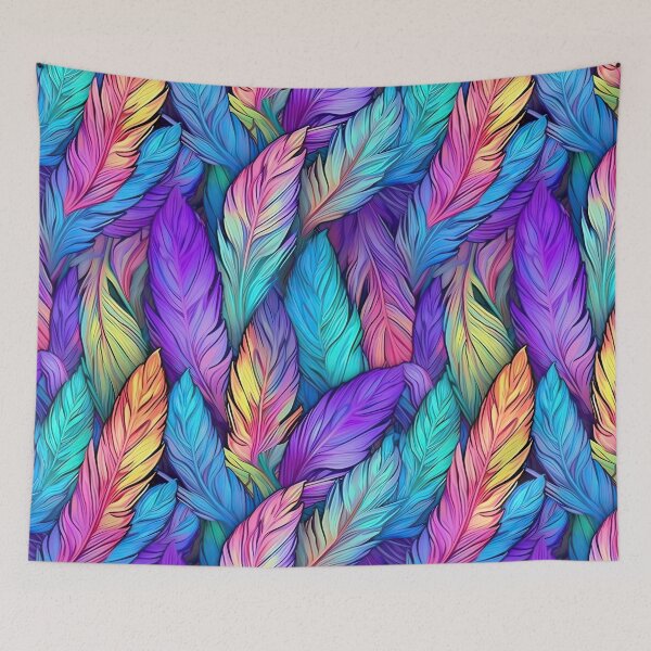 Item preview, Iridescent Feather Pattern designed and sold by ETconnections.