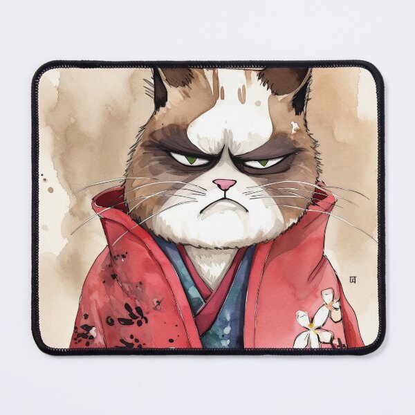 Item preview, Bored Samurai Geisha Cat designed and sold by SamuraiCats.