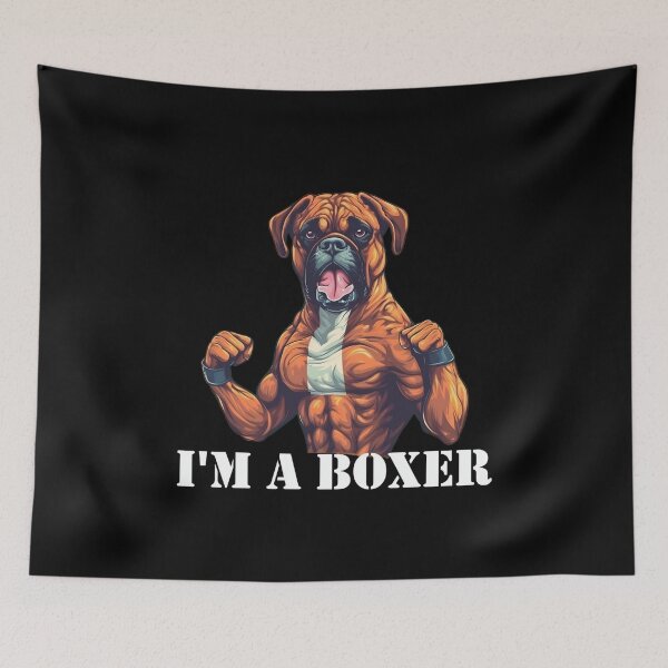 Item preview, Boxer Dog Boxing "I'm a Boxer" (white text) designed and sold by SADStyleDesigns.