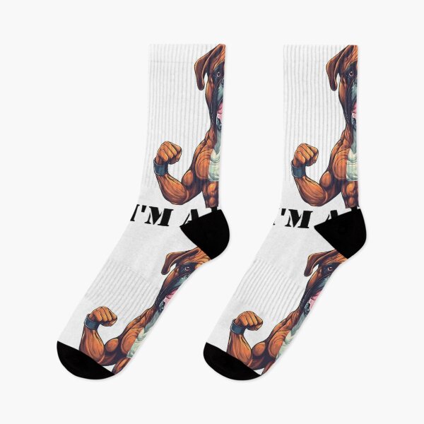 Item preview, Boxer Dog Boxing "I'm a Boxer" (black text) designed and sold by SADStyleDesigns.