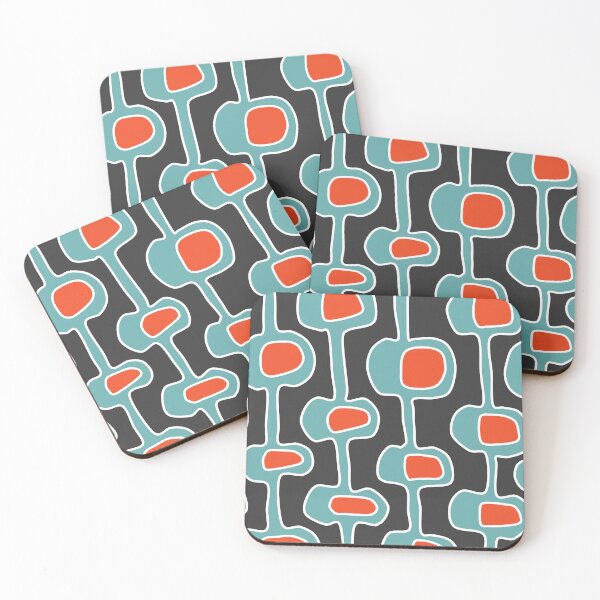 Item preview, Iconic Mid Century Modern Pattern in Blue and Orange designed and sold by Deutschic.