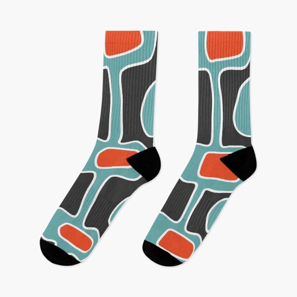 Item preview, Iconic Mid Century Modern Pattern in Blue and Orange designed and sold by Deutschic.